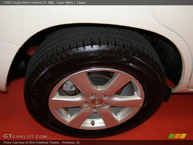 Super White / Taupe 2008 Toyota RAV4 Limited V6 4WD