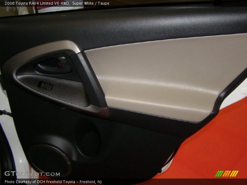 Super White / Taupe 2008 Toyota RAV4 Limited V6 4WD