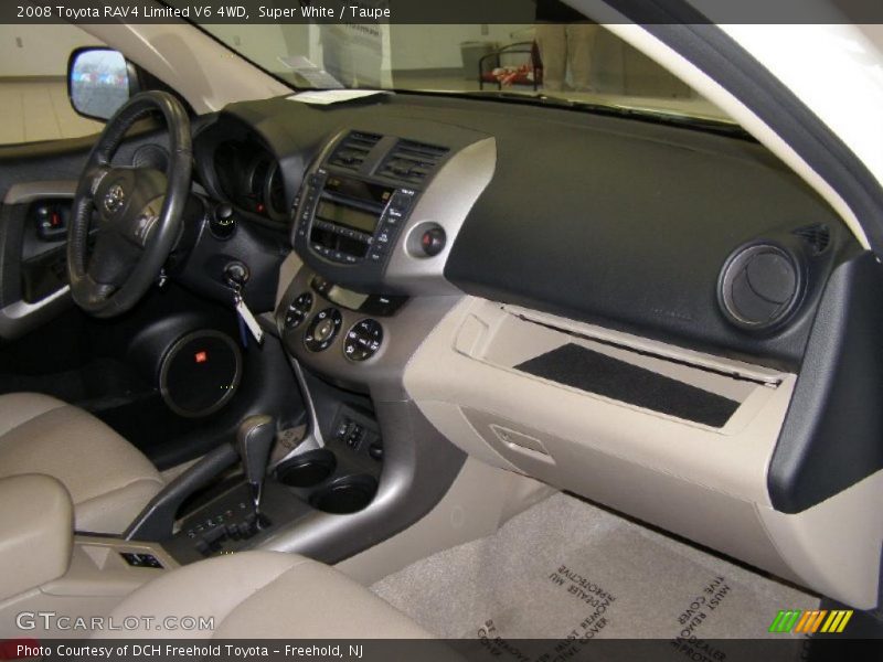Super White / Taupe 2008 Toyota RAV4 Limited V6 4WD