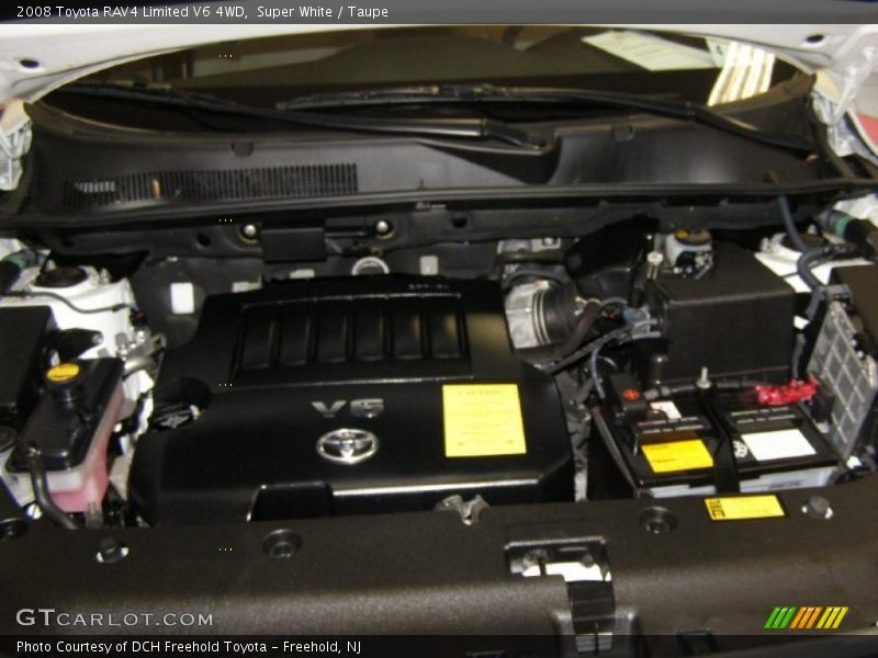 Super White / Taupe 2008 Toyota RAV4 Limited V6 4WD