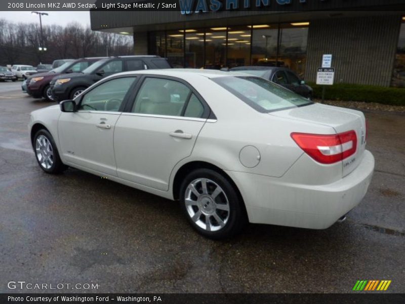 Light Sage Metallic / Sand 2008 Lincoln MKZ AWD Sedan