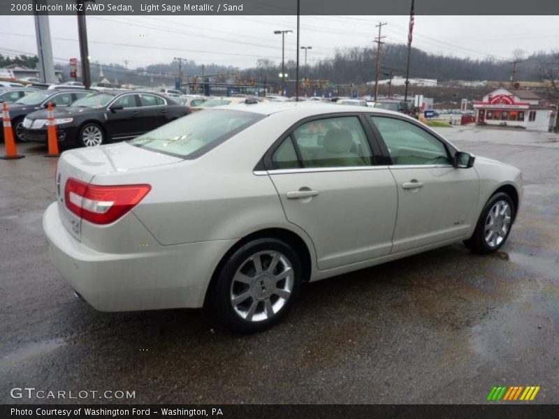 Light Sage Metallic / Sand 2008 Lincoln MKZ AWD Sedan