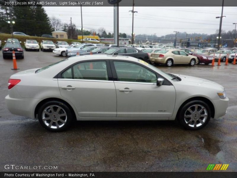 Light Sage Metallic / Sand 2008 Lincoln MKZ AWD Sedan