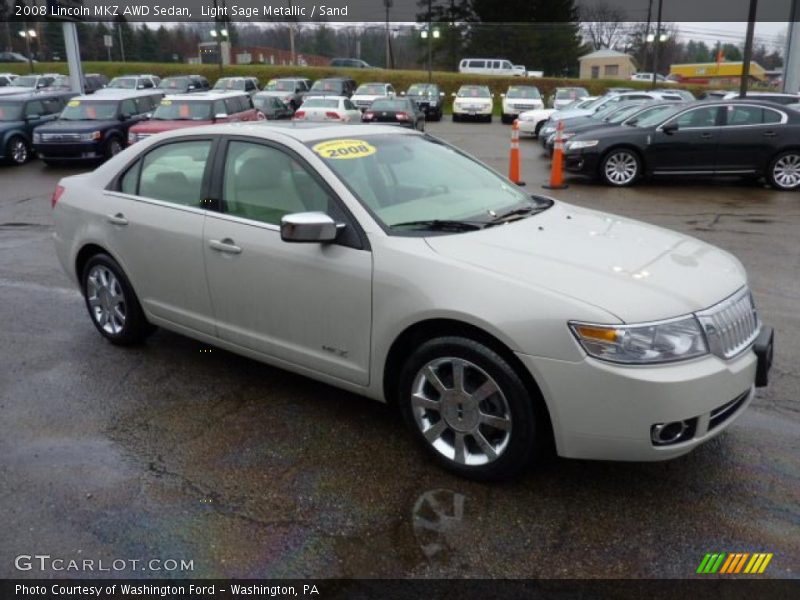 Light Sage Metallic / Sand 2008 Lincoln MKZ AWD Sedan