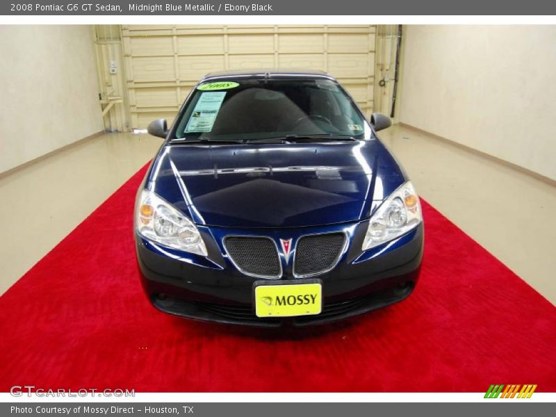 Midnight Blue Metallic / Ebony Black 2008 Pontiac G6 GT Sedan