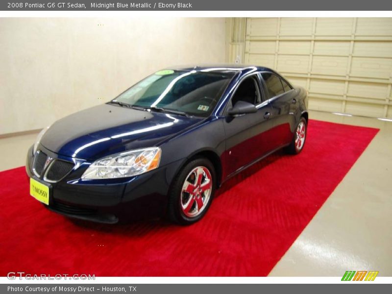 Midnight Blue Metallic / Ebony Black 2008 Pontiac G6 GT Sedan