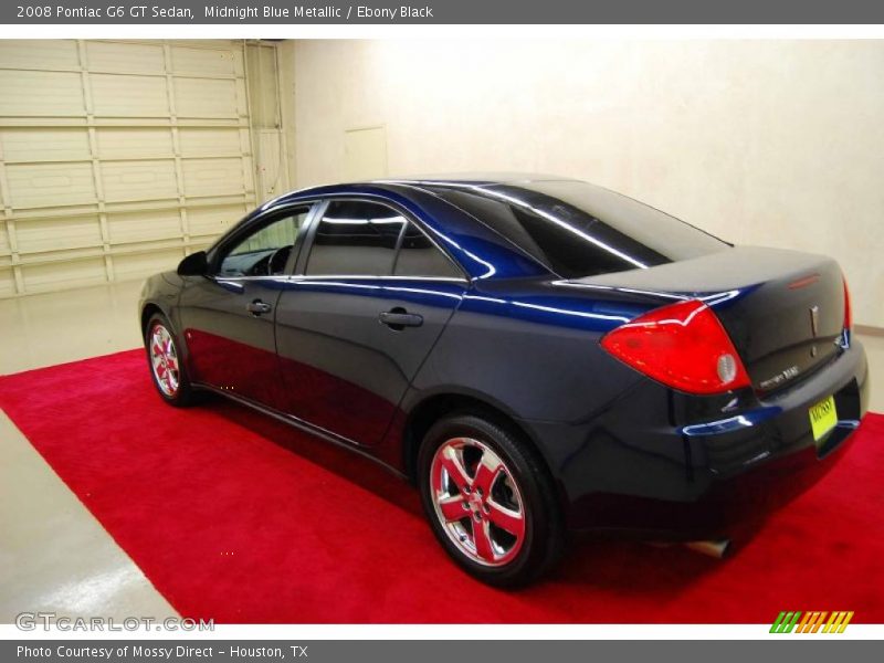 Midnight Blue Metallic / Ebony Black 2008 Pontiac G6 GT Sedan