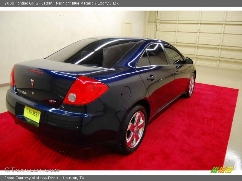 Midnight Blue Metallic / Ebony Black 2008 Pontiac G6 GT Sedan