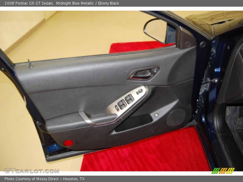 Midnight Blue Metallic / Ebony Black 2008 Pontiac G6 GT Sedan