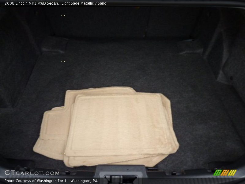 Light Sage Metallic / Sand 2008 Lincoln MKZ AWD Sedan