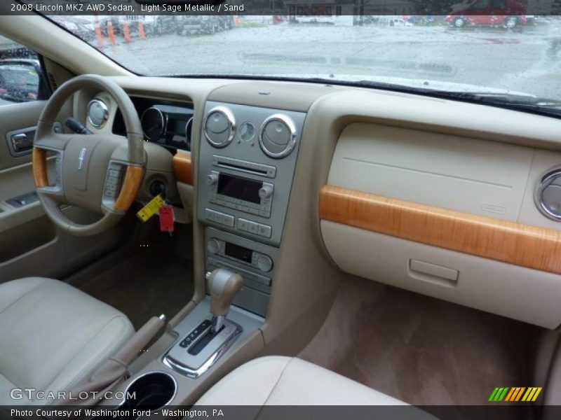 Light Sage Metallic / Sand 2008 Lincoln MKZ AWD Sedan