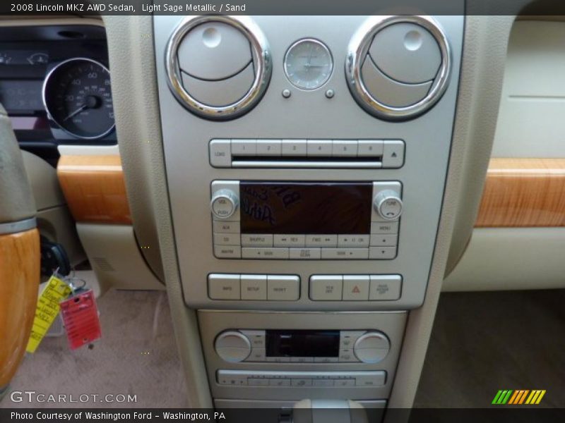 Light Sage Metallic / Sand 2008 Lincoln MKZ AWD Sedan
