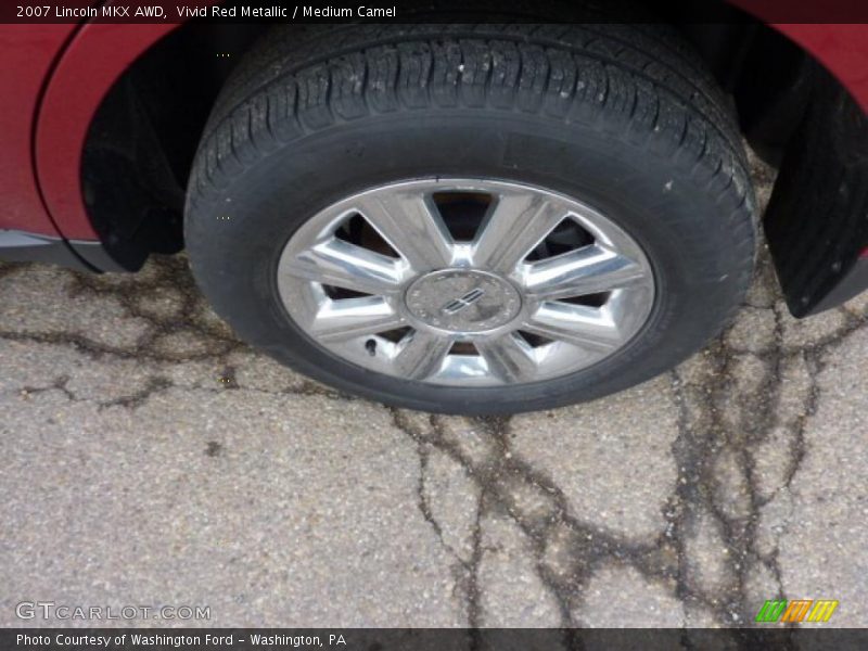 Vivid Red Metallic / Medium Camel 2007 Lincoln MKX AWD
