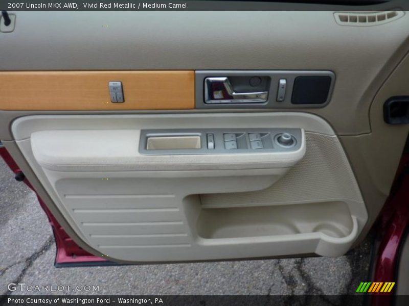 Vivid Red Metallic / Medium Camel 2007 Lincoln MKX AWD