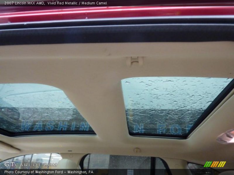 Vivid Red Metallic / Medium Camel 2007 Lincoln MKX AWD