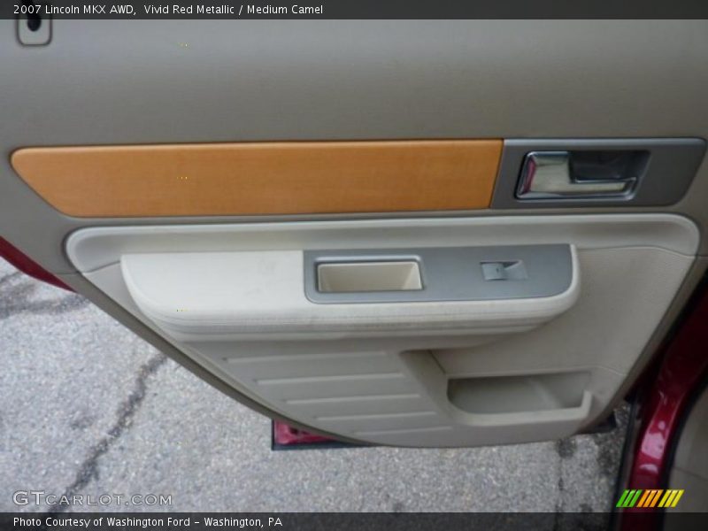 Vivid Red Metallic / Medium Camel 2007 Lincoln MKX AWD