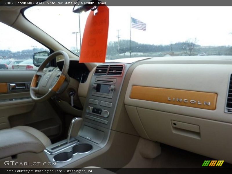 Vivid Red Metallic / Medium Camel 2007 Lincoln MKX AWD