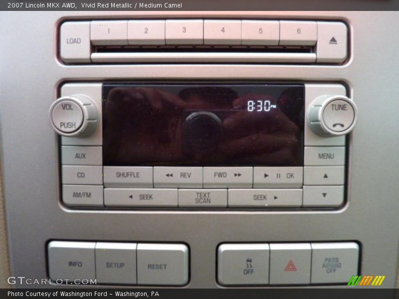 Vivid Red Metallic / Medium Camel 2007 Lincoln MKX AWD