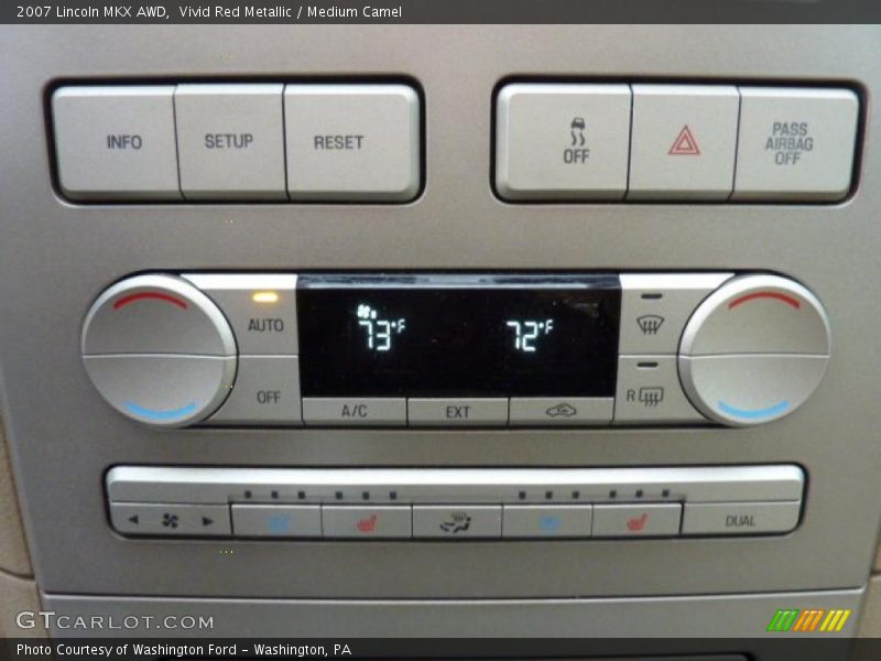Vivid Red Metallic / Medium Camel 2007 Lincoln MKX AWD