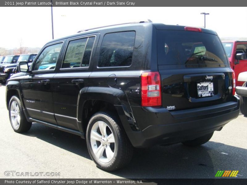 Brilliant Black Crystal Pearl / Dark Slate Gray 2011 Jeep Patriot Latitude