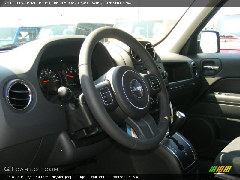 Brilliant Black Crystal Pearl / Dark Slate Gray 2011 Jeep Patriot Latitude