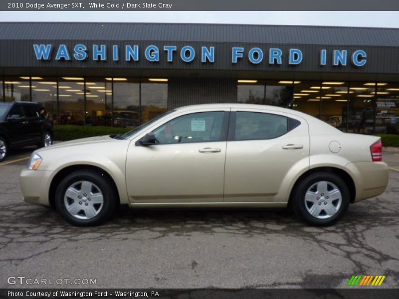 White Gold / Dark Slate Gray 2010 Dodge Avenger SXT