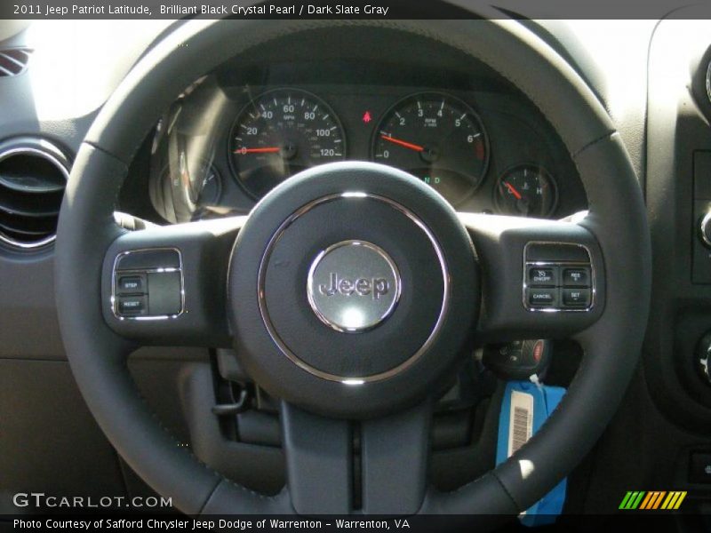 Brilliant Black Crystal Pearl / Dark Slate Gray 2011 Jeep Patriot Latitude