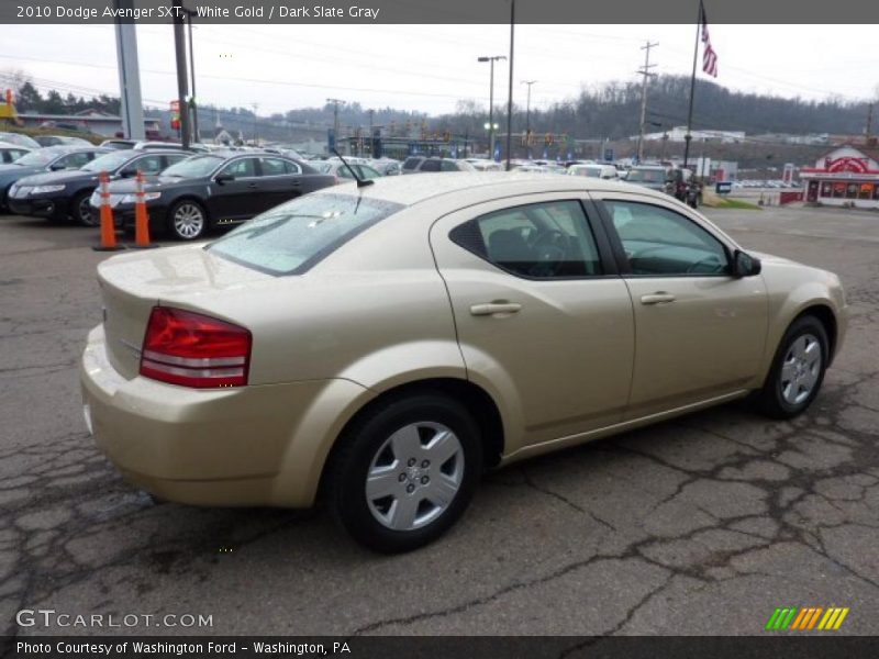 White Gold / Dark Slate Gray 2010 Dodge Avenger SXT
