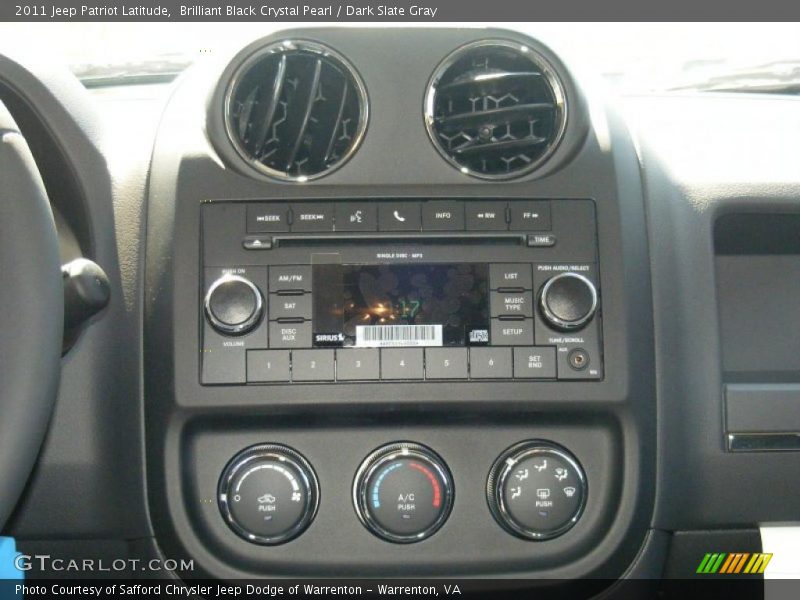 Brilliant Black Crystal Pearl / Dark Slate Gray 2011 Jeep Patriot Latitude