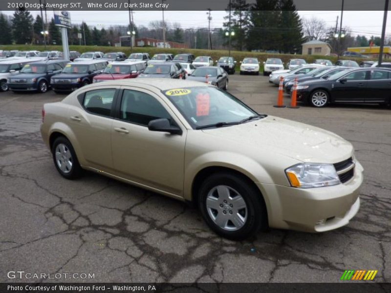 White Gold / Dark Slate Gray 2010 Dodge Avenger SXT