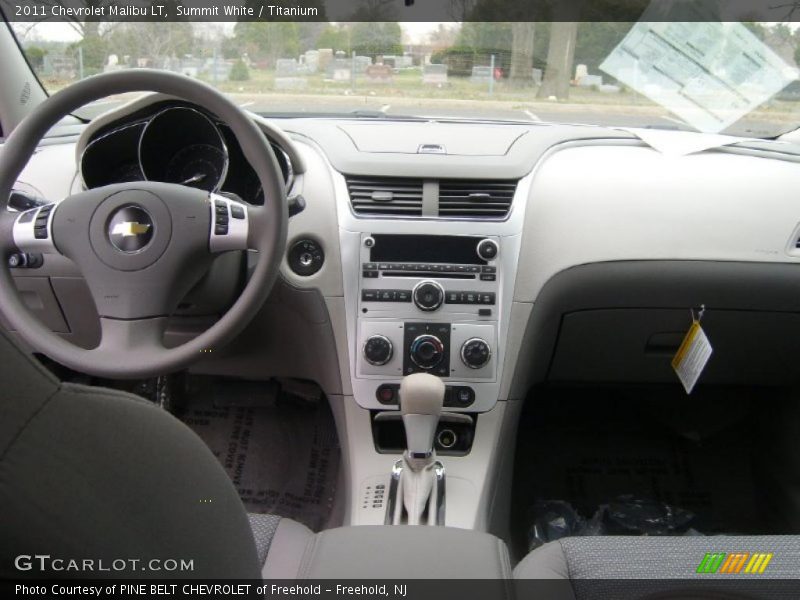Summit White / Titanium 2011 Chevrolet Malibu LT