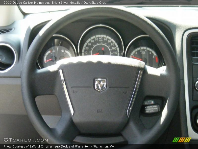 Bright Silver Metallic / Dark Slate Gray 2011 Dodge Caliber Mainstreet