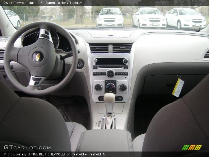Summit White / Titanium 2011 Chevrolet Malibu LS