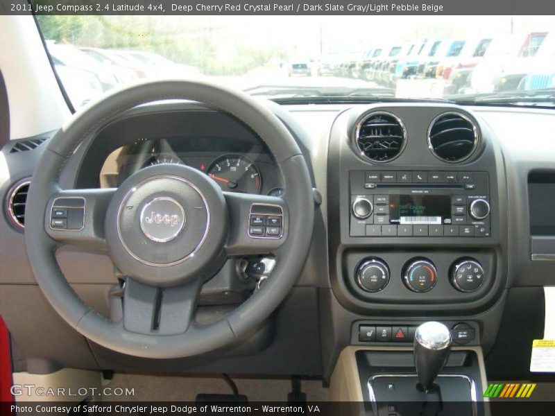 Deep Cherry Red Crystal Pearl / Dark Slate Gray/Light Pebble Beige 2011 Jeep Compass 2.4 Latitude 4x4