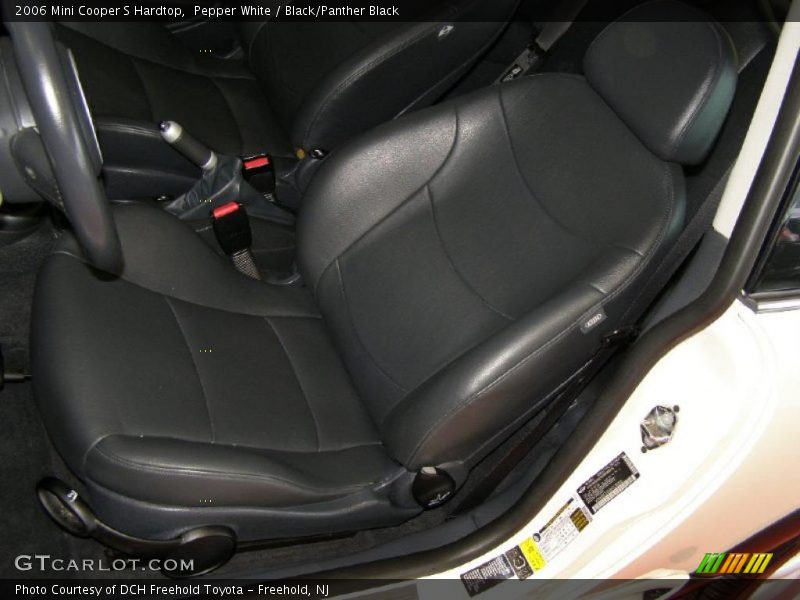 Pepper White / Black/Panther Black 2006 Mini Cooper S Hardtop