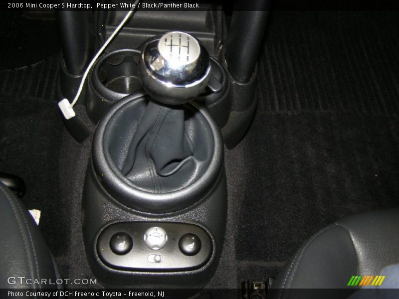 Pepper White / Black/Panther Black 2006 Mini Cooper S Hardtop