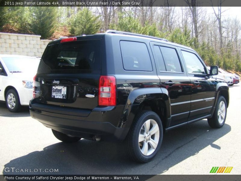 Brilliant Black Crystal Pearl / Dark Slate Gray 2011 Jeep Patriot Latitude 4x4