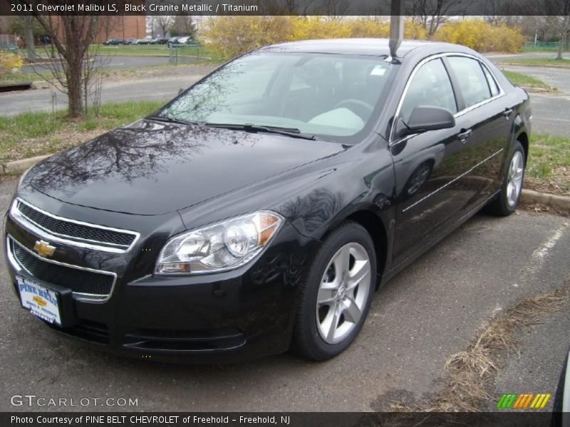 Black Granite Metallic / Titanium 2011 Chevrolet Malibu LS