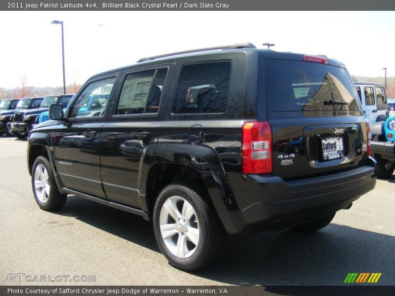 Brilliant Black Crystal Pearl / Dark Slate Gray 2011 Jeep Patriot Latitude 4x4