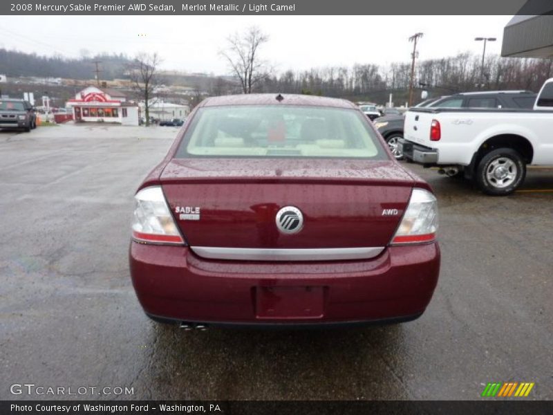 Merlot Metallic / Light Camel 2008 Mercury Sable Premier AWD Sedan