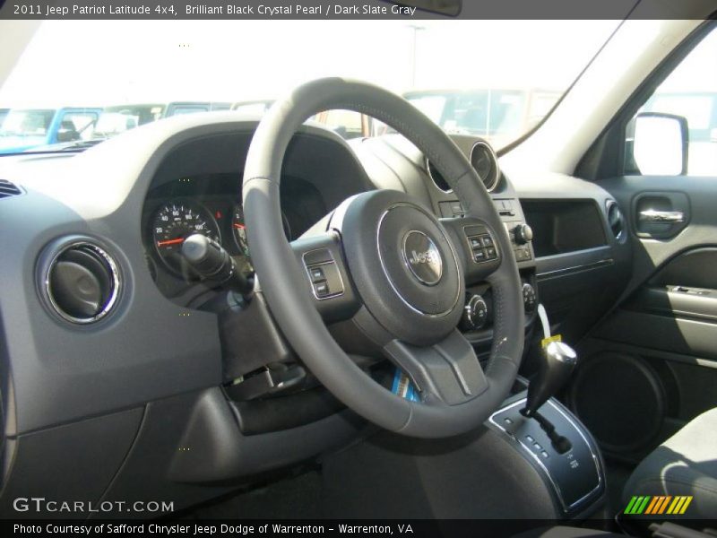Brilliant Black Crystal Pearl / Dark Slate Gray 2011 Jeep Patriot Latitude 4x4
