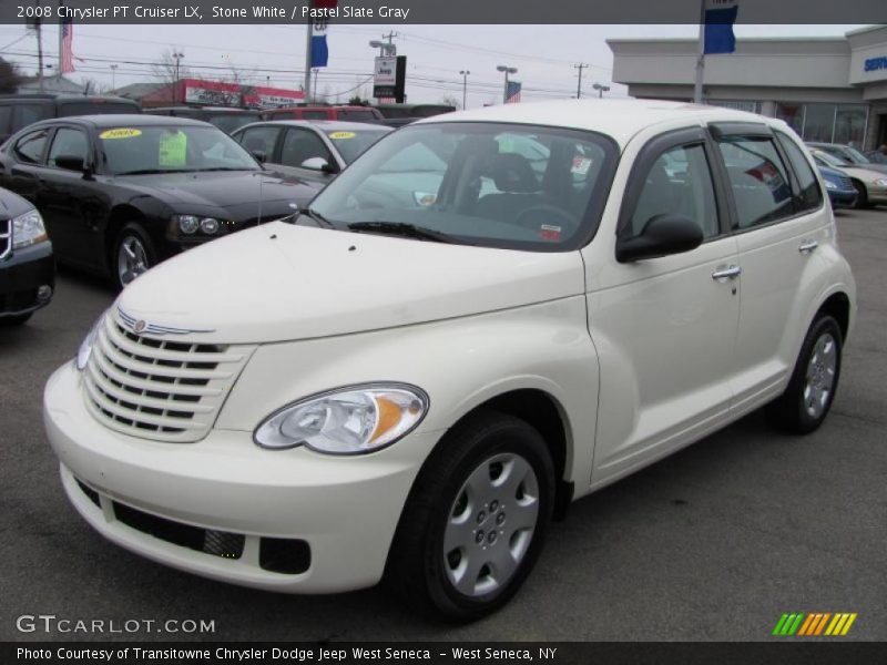 Stone White / Pastel Slate Gray 2008 Chrysler PT Cruiser LX