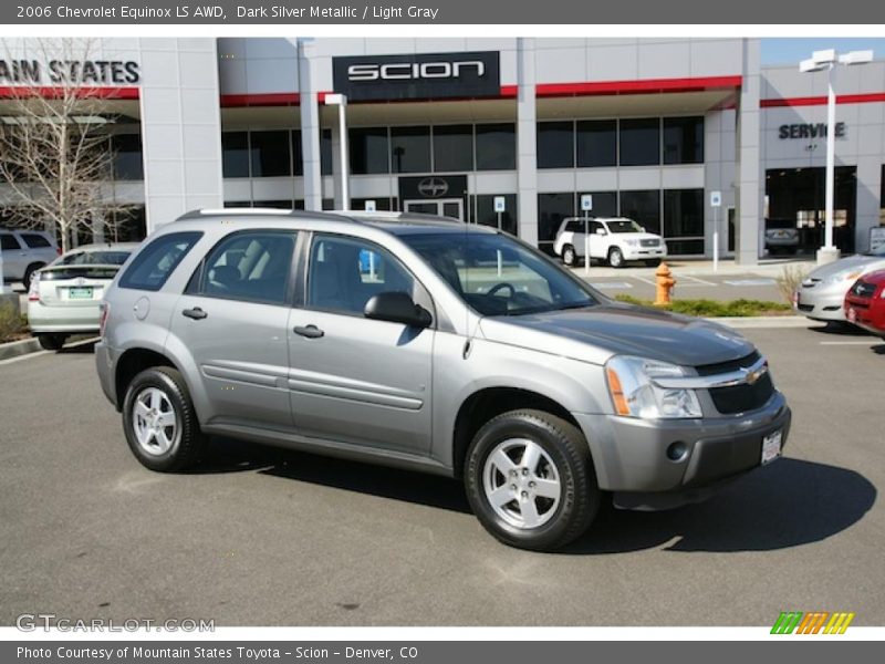 Dark Silver Metallic / Light Gray 2006 Chevrolet Equinox LS AWD