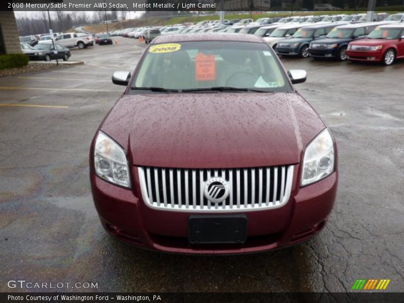 Merlot Metallic / Light Camel 2008 Mercury Sable Premier AWD Sedan