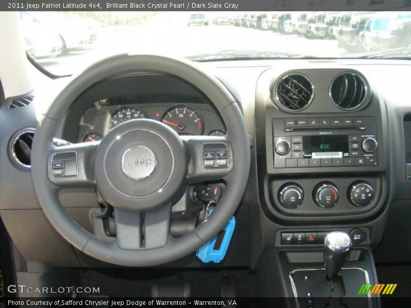 Brilliant Black Crystal Pearl / Dark Slate Gray 2011 Jeep Patriot Latitude 4x4