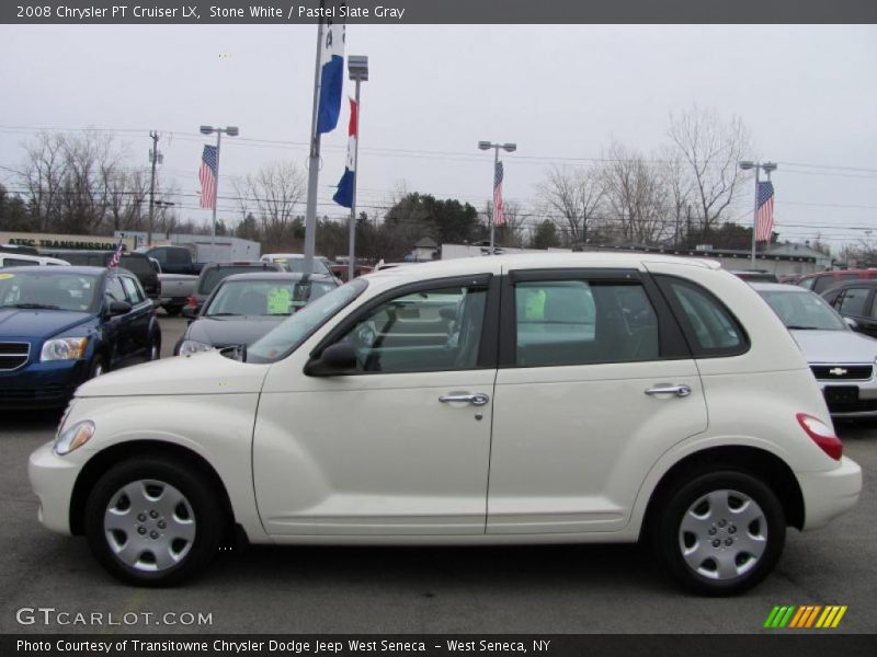 Stone White / Pastel Slate Gray 2008 Chrysler PT Cruiser LX