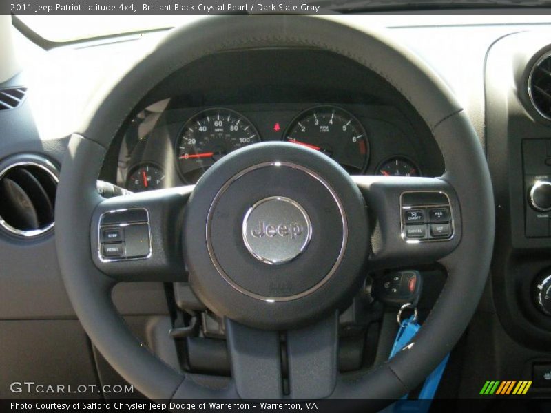 Brilliant Black Crystal Pearl / Dark Slate Gray 2011 Jeep Patriot Latitude 4x4