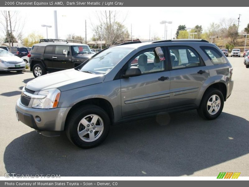 Dark Silver Metallic / Light Gray 2006 Chevrolet Equinox LS AWD