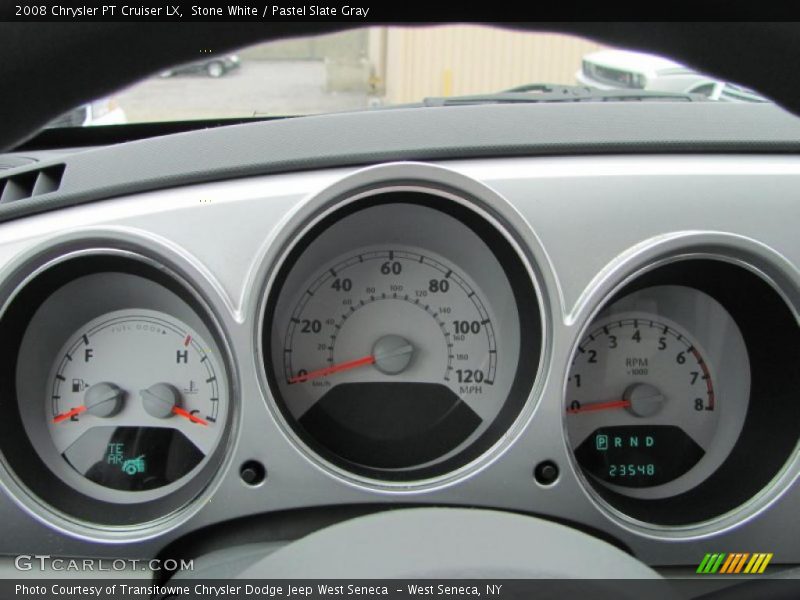 Stone White / Pastel Slate Gray 2008 Chrysler PT Cruiser LX