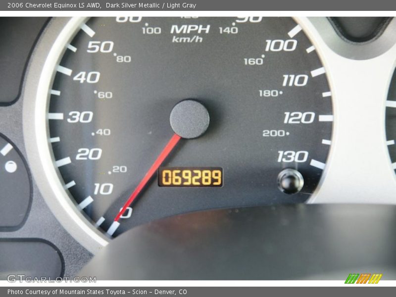 Dark Silver Metallic / Light Gray 2006 Chevrolet Equinox LS AWD
